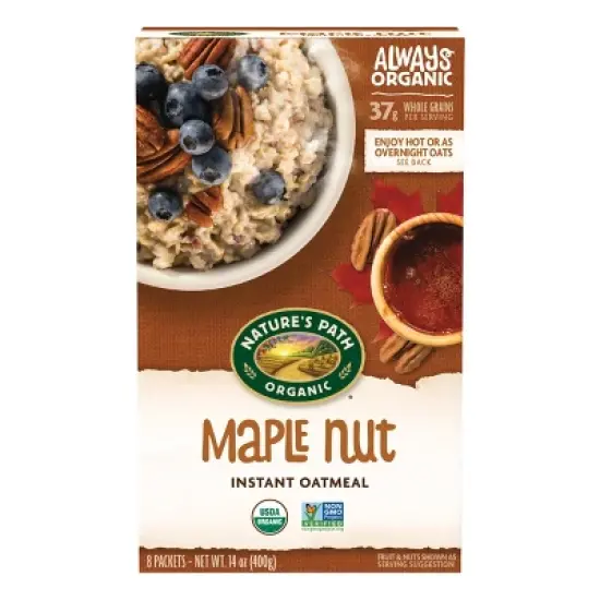 Nature's Path Organic Maple Nut Oatmeal 6pk/84oz image {1}