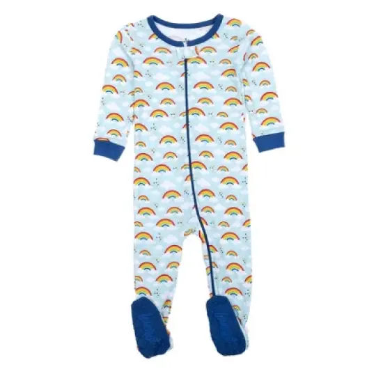Leveret Footed Sleeper Cotton Boys Pajamas image {4}