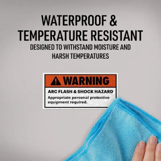 Avery Arc Flash/Shock Warning Labels, Waterproof, UV Resistant, Preprinted, 2" x 4", 250 Warning Decal Labels image {4}