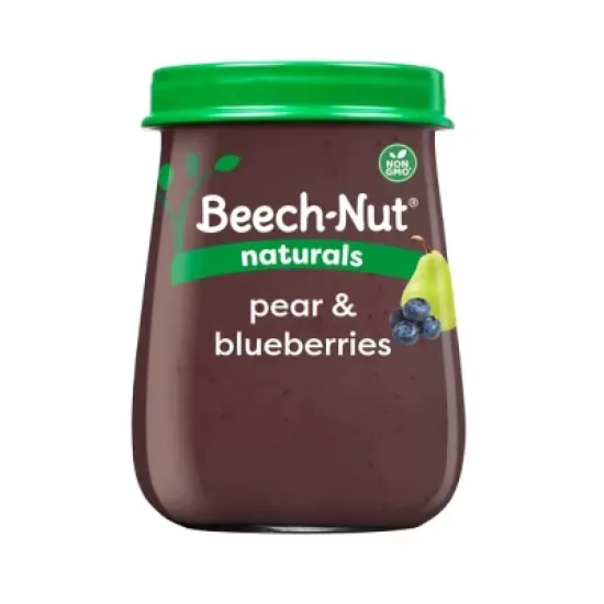 Beech-Nut Non-GMO Naturals Pear & Blueberry Baby Food Jar - 4oz image {7}