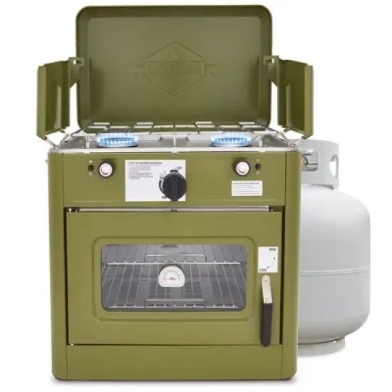Hike Crew Portable Camping Oven with Dual Burner Propane Stove image {8}