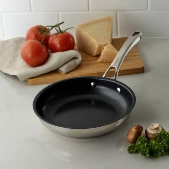 Cuisinart Classic 8" Stainless Steel Non-Stick Skillet-8322-20NS image {2}