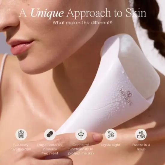 Project E Beauty Ice Roller For Face Cold Therapy | Face Massager | Eye Body Massage Under Eye Puffiness Brightening Cooling Cool Tightening | Facial image {6}