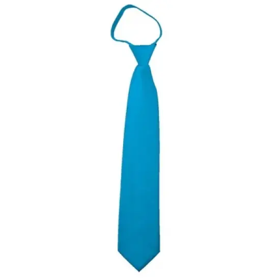Men's Solid Color Zipper Neckties image {13}