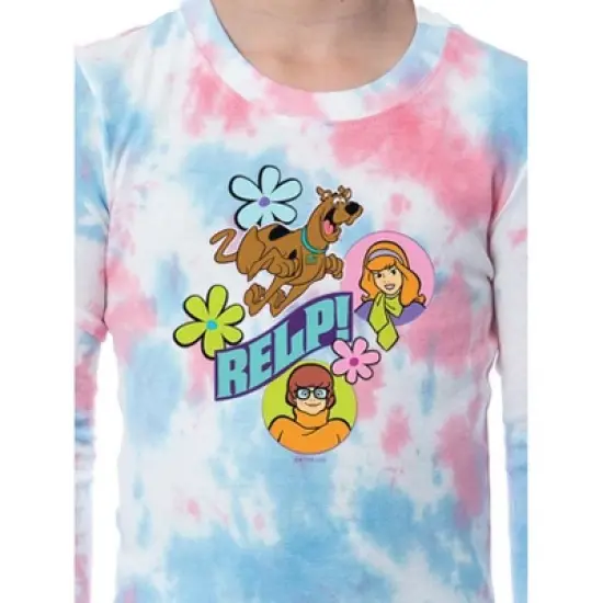 Scooby-Doo Girls' Unisex Child Relp! Daphne Velma Character Pajama Set Multicolored image {2}