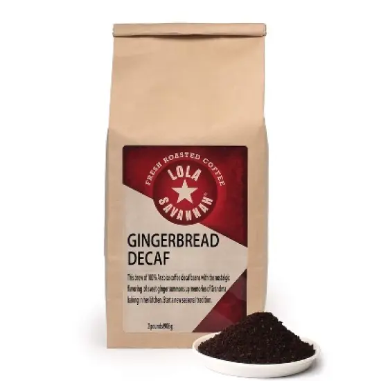 Lola Savannah Gingerbread Ground Decaf Coffee - 32oz image {8}