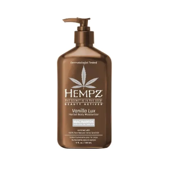 Hempz Beauty Actives Body Lotion with Skin Evening & Toning Niacinamide - Vanilla Lux - 17 fl oz image {5}