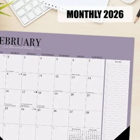 Willow Creek Press 22"x17" 2026 Modern Minimalist Large Monthly Deskpad image {3}