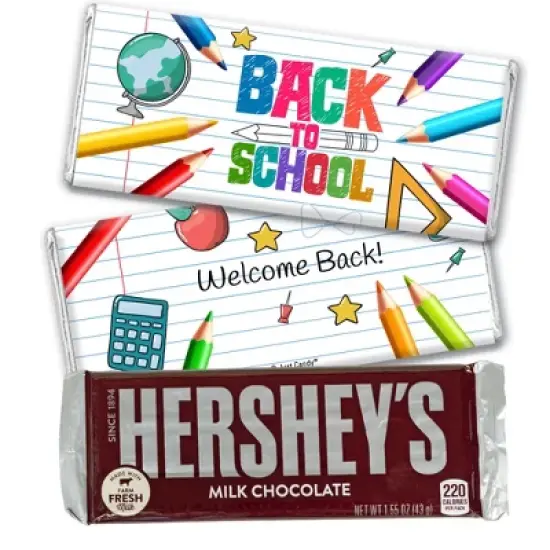 Back to School Candy Hershey's Chocolate Bars by Just Candy - No Assembly Required image {3}