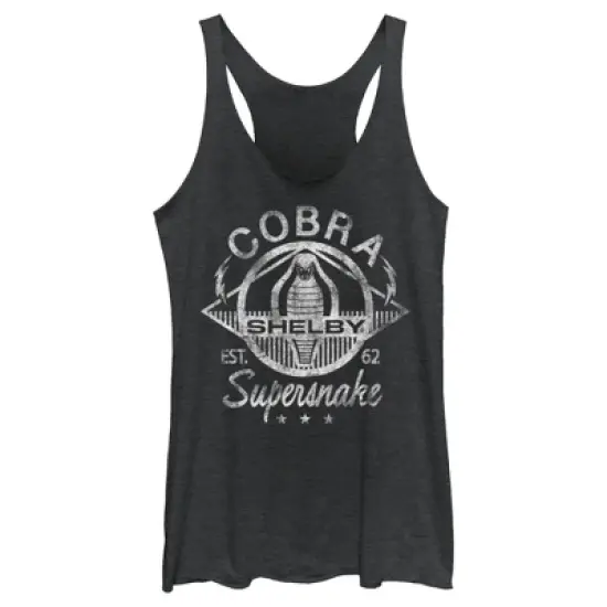Women's Shelby Cobra Supersnake Racerback Tank Top image {3}