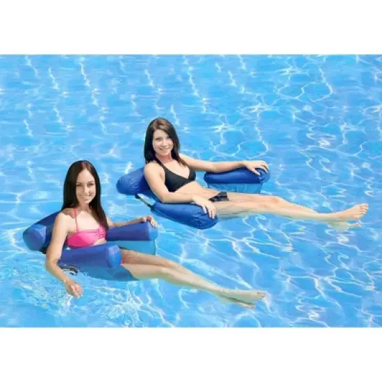 Poolmaster Adult Water Chair Inflatable Swimming Pool Floats - 2pk image {1}