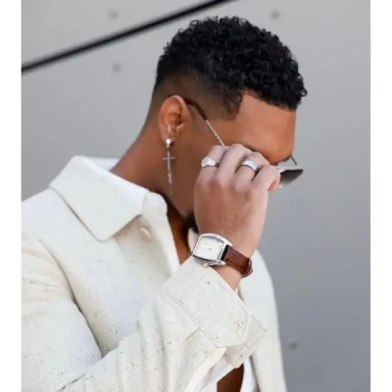 Peugeot Men 33mm Remote Second Hand Leather Strap watch image {3}