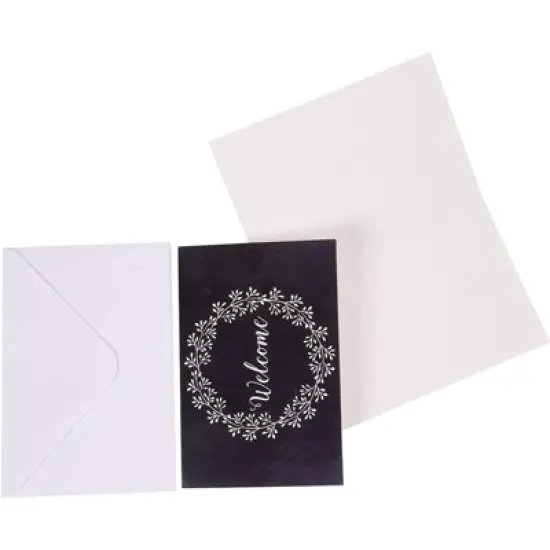 Paper Junkie 48 Pack Bulk Welcome Note Cards with Envelopes for Guests, Employees, Business, Floral Design, Blank Interior 4x6 In image {4}