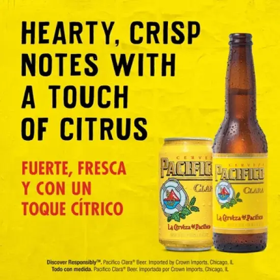 Pacifico Clara Lager Beer - 6pk/12 fl oz Bottles image {5}