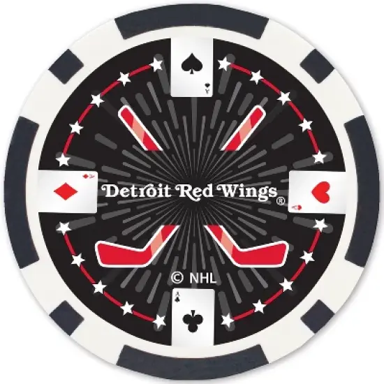 MasterPieces Casino Style 100 Piece Poker Chip Set - NHL Detroit Red Wings image {3}