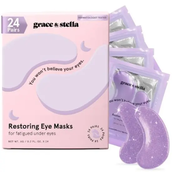 Grace & Stella Restoring Under Eye Masks - Purple image {4}