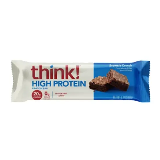 think! High Protein Brownie Crunch Bars image {2}