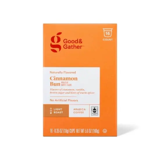 Naturally Flavored Cinnamon Bun With Other Natural Flavors Single Serve Light Roast Coffee - 16ct - Good & Gather&trade; image {3}