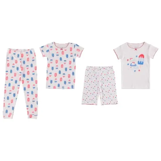 Cutie Pie Baby Girl Toddler and Infant Pajama Sleeper Matching Set image {1}