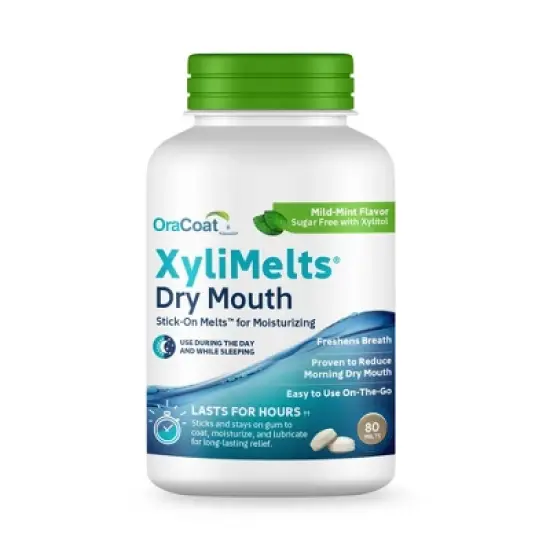 OraCoat XyliMelts for Dry Mouth Relief Mild Mint image {5}