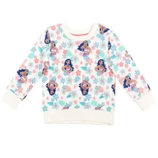 Disney Frozen Minnie Mouse Princess Moana Nightmare Before Christmas Toy Story Lion King Lilo & Stitch Girls Pullover Sweatshirt Little Kid to Big image {8}