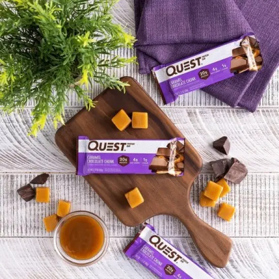 Quest Nutrition Protein Bar - Caramel Chocolate Chunk - 12ct/25.33oz image {7}