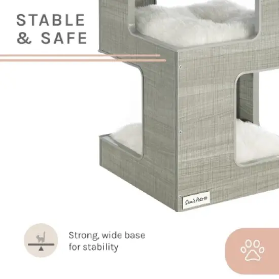 Escher Cat Tree 23.5'' in Grey image {6}
