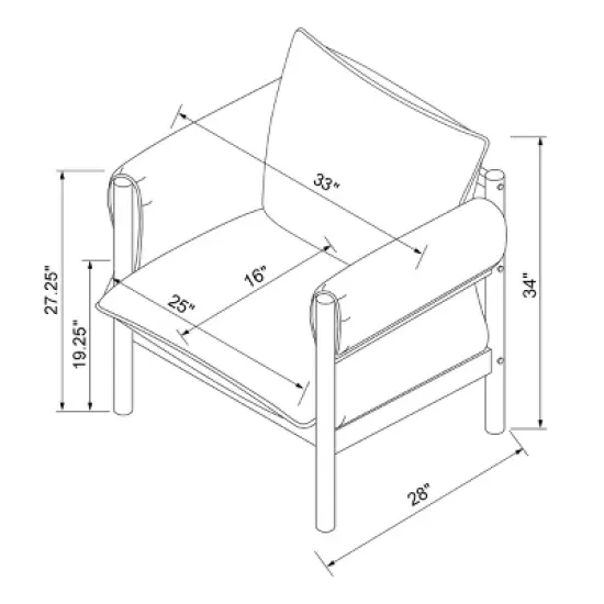 Arbon Wood Dowel Accent Chair with Cushion Arms - Threshold&trade; designed with Studio McGee image {6}