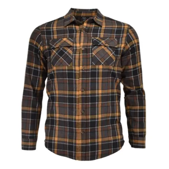 Burnside Men's Plaid Yarn Dyed Modern Fit Flannel Shirt image {5}