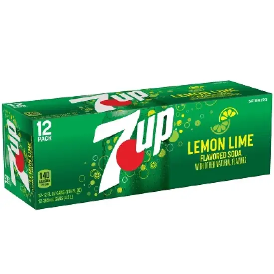 7UP Lemon Lime Soda - 12pk/12 fl oz Cans image {9}