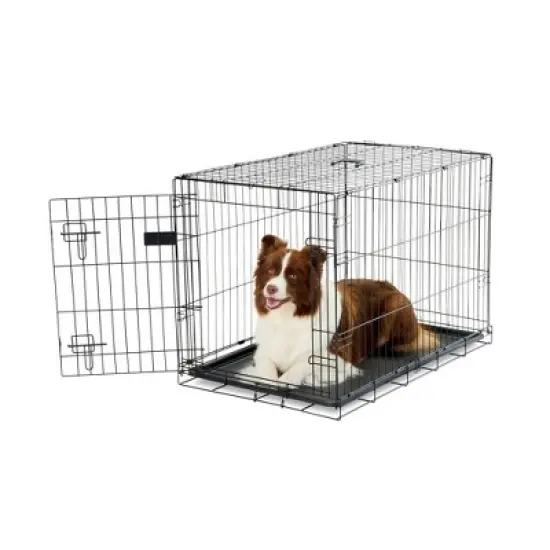 Carlson Single Door Wire Dog Crate - Black S/M/L image {5}