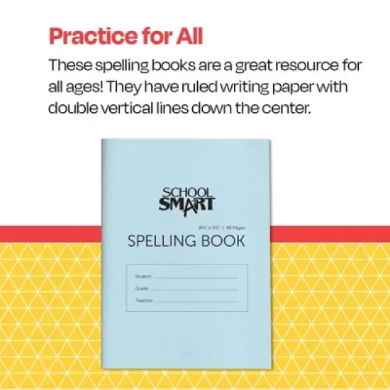 School Smart Spelling Blank Book, 5-1/2 x 8-1/2 Inches, 48 Pages, Pack of 24 image {2}