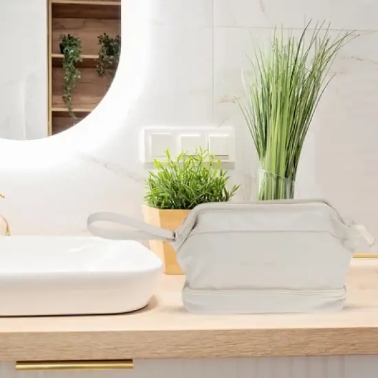 Unique Bargains Double Layer Makeup Bag 1 Pc image {5}