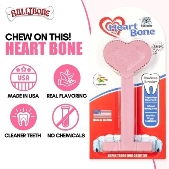 Bullibone Heartbone Chew Toy for Small Dogs image {3}
