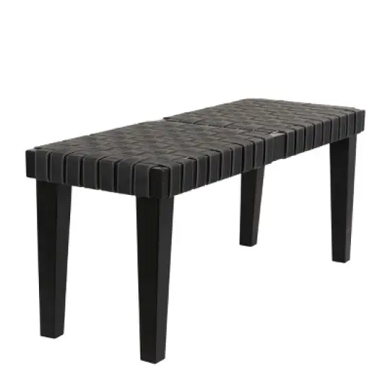 Rustic Birch Bench Black - Olivia & May image {3}