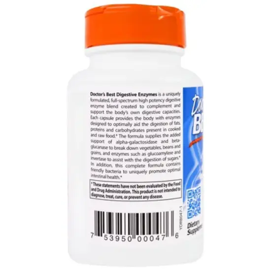 Doctor's Best Digestive Enzymes, 90 Veggie Caps image {2}