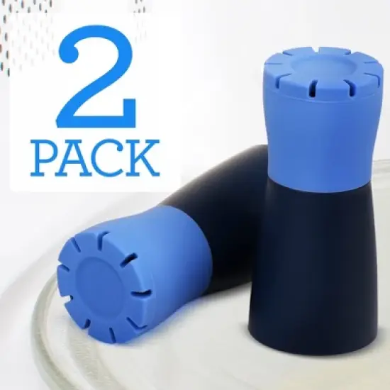 Impresa [2 Pack] Blue Microwave Steam Cleaner - Microwave Cleaner Steam Device - Just Add Vinegar and Water image {3}