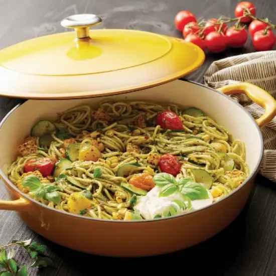Tramontina 4qt Enameled Cast Iron Covered Braiser - Sunrise image {7}