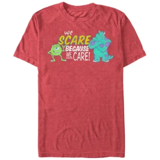 Men's Monsters Inc We Scare Because We Care Monsters T-Shirt image {3}