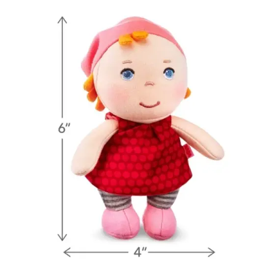 HABA Mini Soft Doll Hertha - Tiny 6" First Baby Doll from Birth and Up image {2}