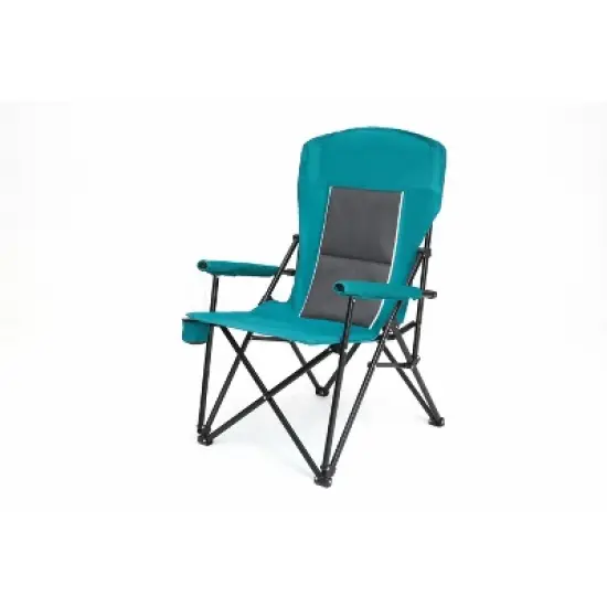 High Back Heavy Duty Lawn Chair Support 250LBS, Portable Collapsible Chair with Cup Holder image {2}