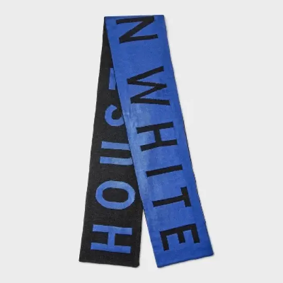 Houston White Adult Oblong Scarf - Blue image {1}