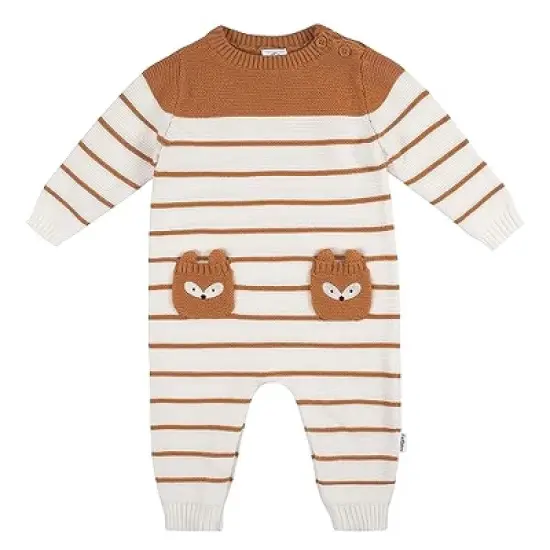 Gerber Baby and Toddler Boys' Sweater Knit Footless Romper image {7}