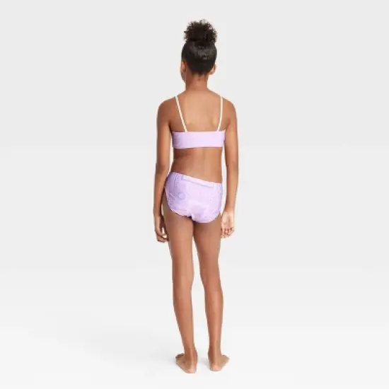 Girls' 3pc Desert Dreamer Swimwear Set - art class&trade; Lavender image {1}