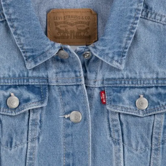 Levi's&reg; Girls' Trucker Jeans Jacket - Light Wash image {6}