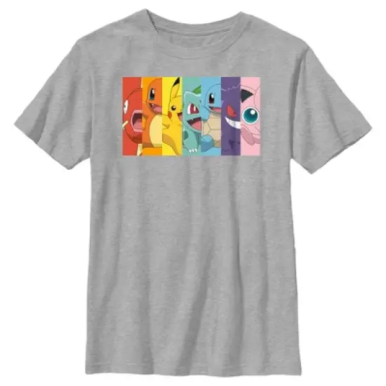 Boy's Pokemon Character Box-up Rainbow T-Shirt image {5}