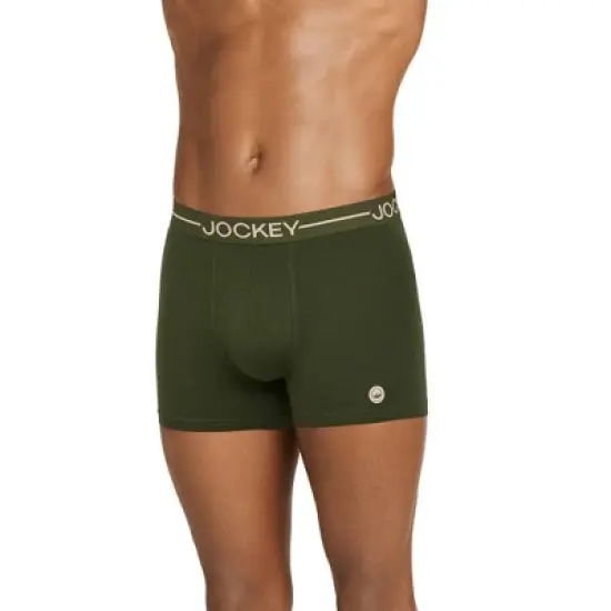 Jockey Men's Organic Cotton Stretch 4" Trunk - 3 Pack image {1}