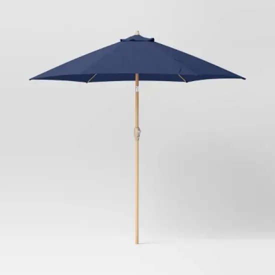 9'x9' Market Patio Umbrella - Light Wood Pole - Threshold&trade; image {15}