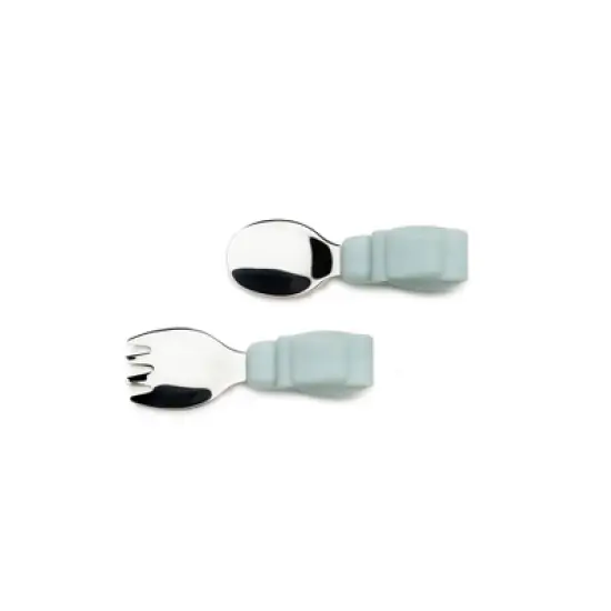 Loulou Lollipop 2pk Toddler Learning Spoon/Fork Set - Elephant image {1}