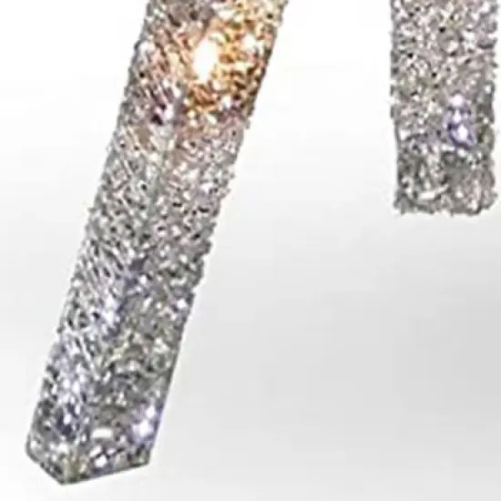 National Tree Company 60-Inch Prelit Silver Standing Reindeer with 105 Clear LED Lights Indoor and Outdoor Holiday Decoration with Ground Stakes image {3}